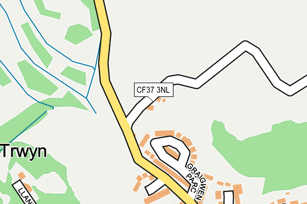 CF37 3NL map - OS OpenMap – Local (Ordnance Survey)