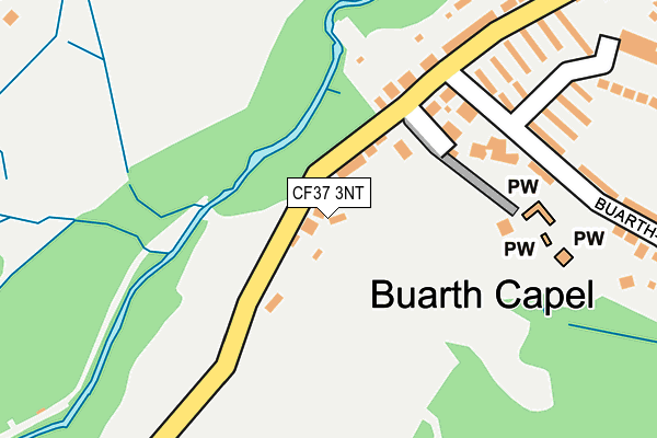 CF37 3NT map - OS OpenMap – Local (Ordnance Survey)