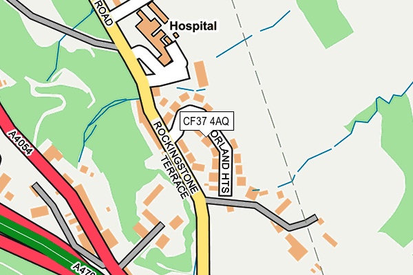 CF37 4AQ map - OS OpenMap – Local (Ordnance Survey)