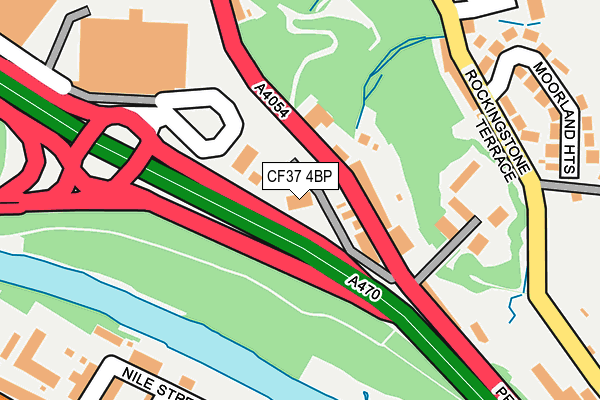 CF37 4BP map - OS OpenMap – Local (Ordnance Survey)