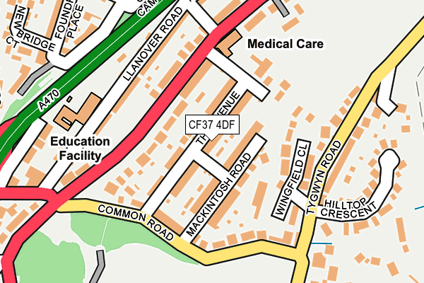 Map of TAFF TRAIL TOWNHOUSE LTD at local scale