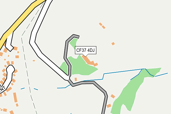 CF37 4DJ map - OS OpenMap – Local (Ordnance Survey)