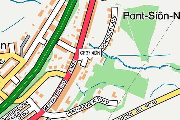 CF37 4DN map - OS OpenMap – Local (Ordnance Survey)