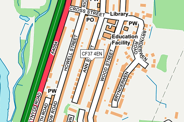 CF37 4EN map - OS OpenMap – Local (Ordnance Survey)