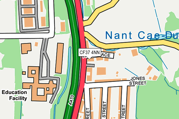 CF37 4NN map - OS OpenMap – Local (Ordnance Survey)