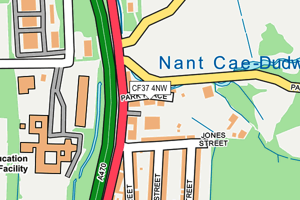 CF37 4NW map - OS OpenMap – Local (Ordnance Survey)