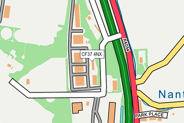 CF37 4NX map - OS OpenMap – Local (Ordnance Survey)