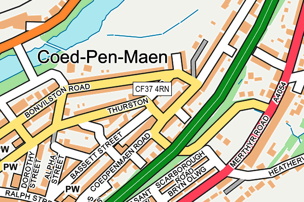 CF37 4RN map - OS OpenMap – Local (Ordnance Survey)