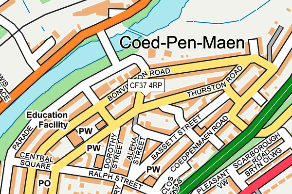 CF37 4RP map - OS OpenMap – Local (Ordnance Survey)