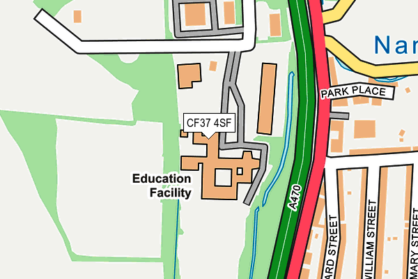 CF37 4SF map - OS OpenMap – Local (Ordnance Survey)