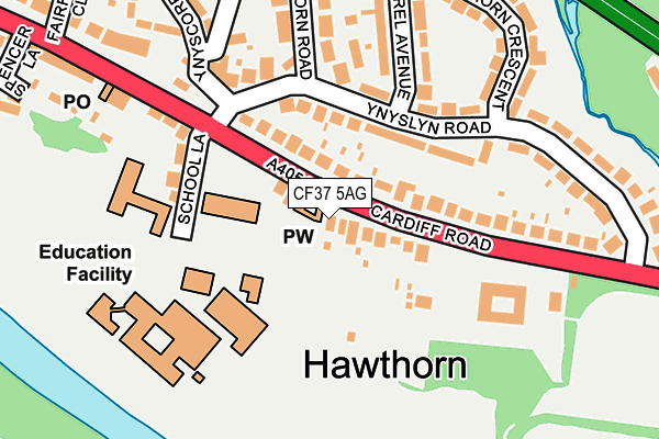 Map of HAWTHORN INN LIMITED at local scale