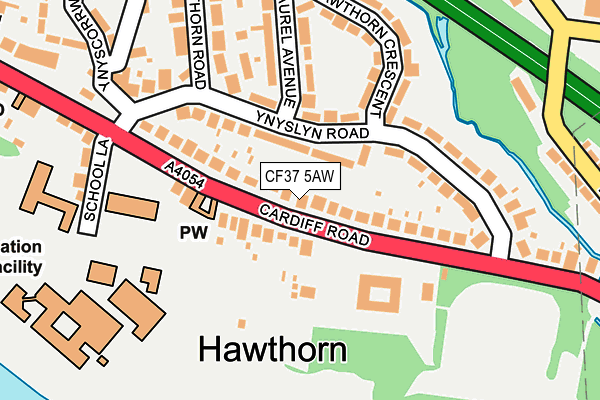 Map of BRAMBLE CONSTRUCTION BRIDGEND LTD at local scale