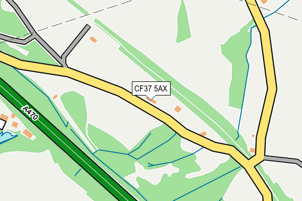 CF37 5AX map - OS OpenMap – Local (Ordnance Survey)