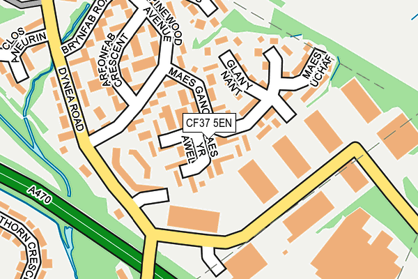 CF37 5EN map - OS OpenMap – Local (Ordnance Survey)