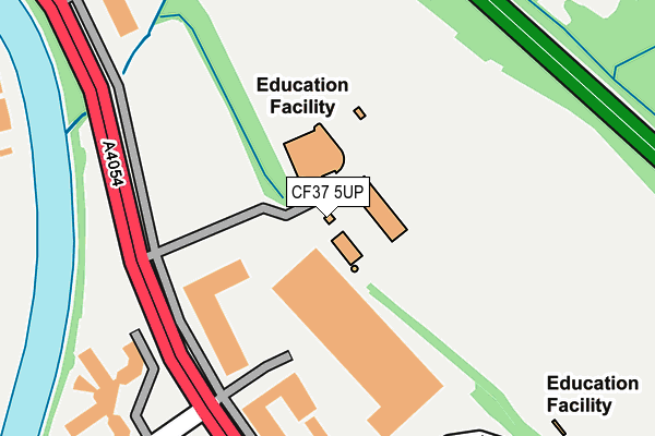 CF37 5UP map - OS OpenMap – Local (Ordnance Survey)