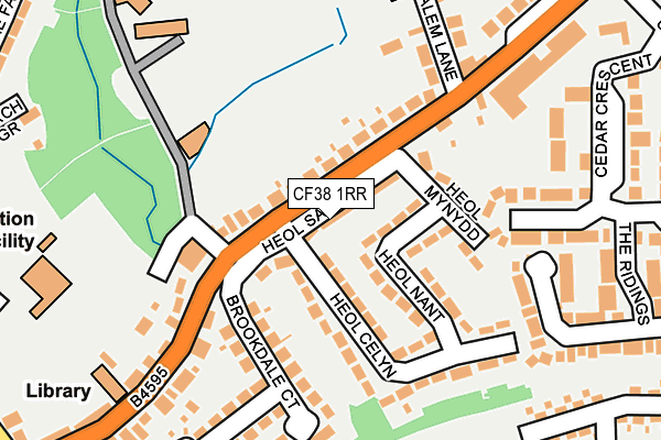 CF38 1RR map - OS OpenMap – Local (Ordnance Survey)
