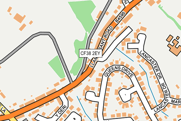 CF38 2EY map - OS OpenMap – Local (Ordnance Survey)