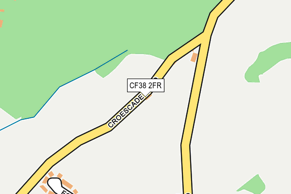CF38 2FR map - OS OpenMap – Local (Ordnance Survey)