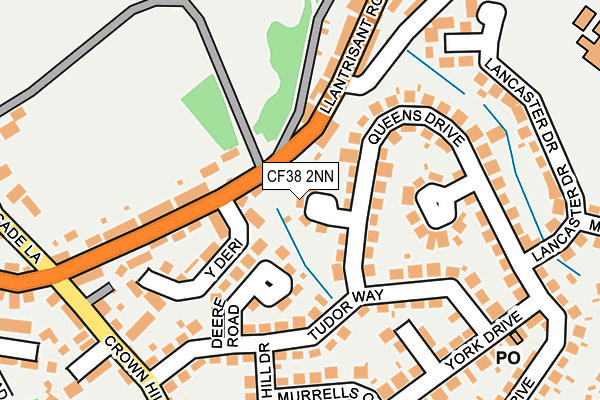 CF38 2NN map - OS OpenMap – Local (Ordnance Survey)