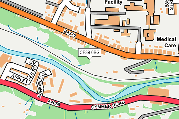 CF39 0BG map - OS OpenMap – Local (Ordnance Survey)