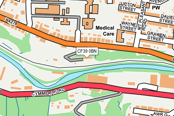 CF39 0BN map - OS OpenMap – Local (Ordnance Survey)