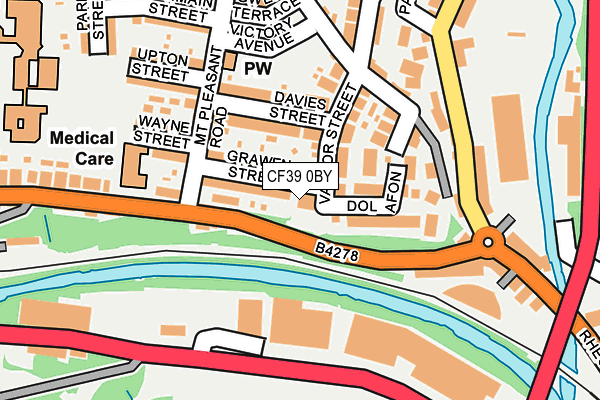 CF39 0BY map - OS OpenMap – Local (Ordnance Survey)