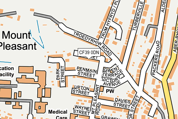 CF39 0DN map - OS OpenMap – Local (Ordnance Survey)