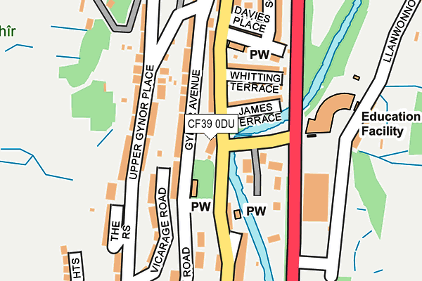 CF39 0DU map - OS OpenMap – Local (Ordnance Survey)