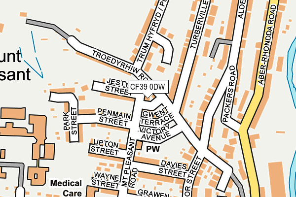 CF39 0DW map - OS OpenMap – Local (Ordnance Survey)