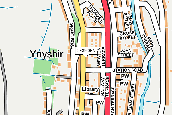 CF39 0EN map - OS OpenMap – Local (Ordnance Survey)