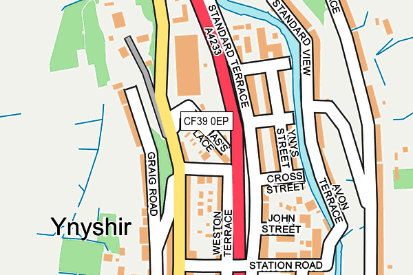 CF39 0EP map - OS OpenMap – Local (Ordnance Survey)