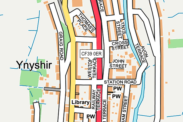 CF39 0ER map - OS OpenMap – Local (Ordnance Survey)