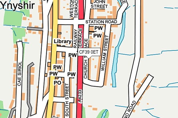 CF39 0ET map - OS OpenMap – Local (Ordnance Survey)