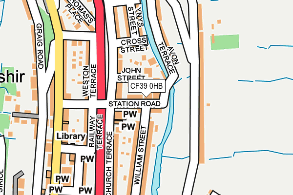 CF39 0HB map - OS OpenMap – Local (Ordnance Survey)