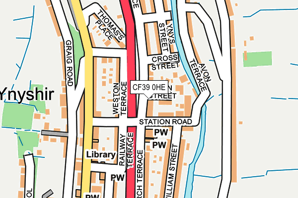 CF39 0HE map - OS OpenMap – Local (Ordnance Survey)