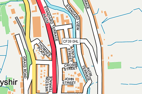 CF39 0HL map - OS OpenMap – Local (Ordnance Survey)