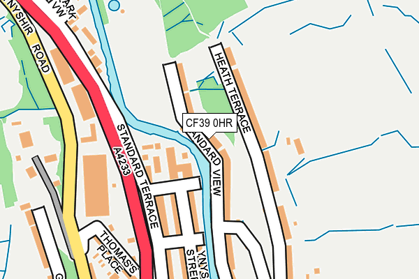 CF39 0HR map - OS OpenMap – Local (Ordnance Survey)