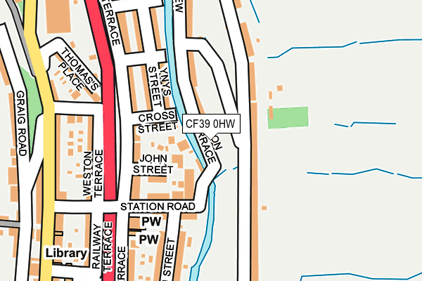 CF39 0HW map - OS OpenMap – Local (Ordnance Survey)