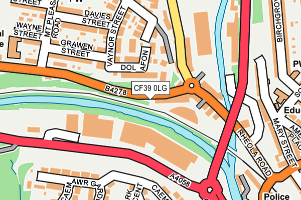 CF39 0LG map - OS OpenMap – Local (Ordnance Survey)