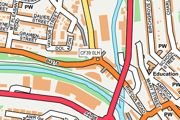 CF39 0LH map - OS OpenMap – Local (Ordnance Survey)