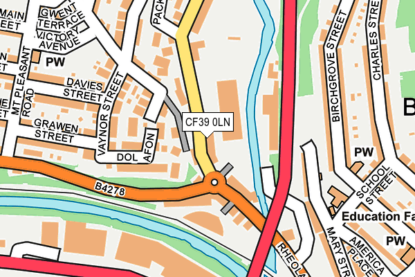 CF39 0LN map - OS OpenMap – Local (Ordnance Survey)