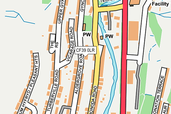 CF39 0LR map - OS OpenMap – Local (Ordnance Survey)