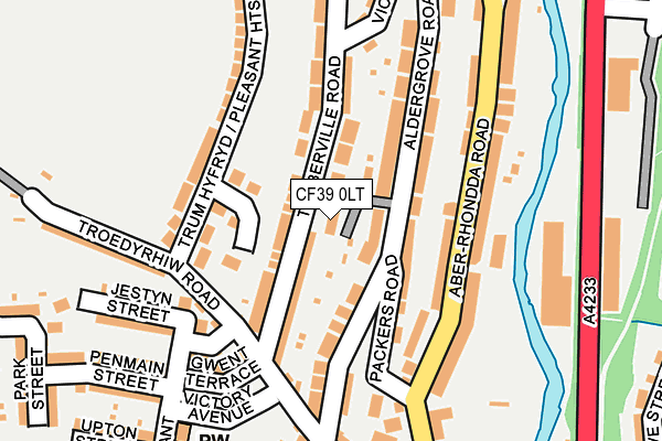 CF39 0LT map - OS OpenMap – Local (Ordnance Survey)