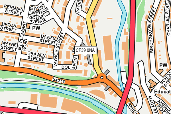 CF39 0NA map - OS OpenMap – Local (Ordnance Survey)