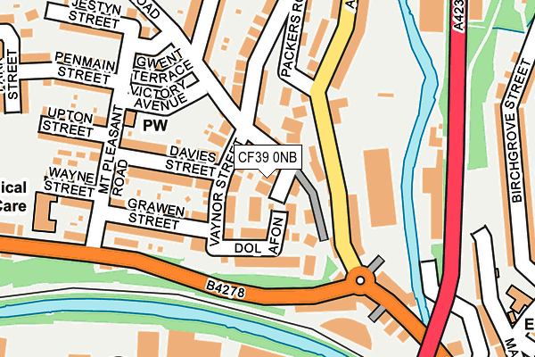 CF39 0NB map - OS OpenMap – Local (Ordnance Survey)