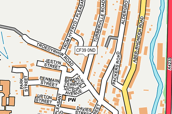 CF39 0ND map - OS OpenMap – Local (Ordnance Survey)