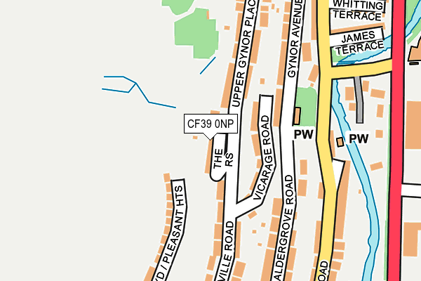 CF39 0NP map - OS OpenMap – Local (Ordnance Survey)