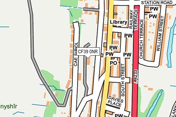 CF39 0NR map - OS OpenMap – Local (Ordnance Survey)