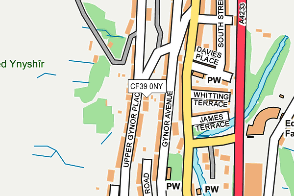 CF39 0NY map - OS OpenMap – Local (Ordnance Survey)