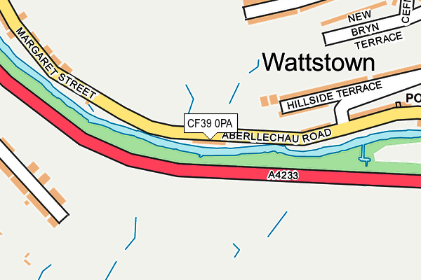 CF39 0PA map - OS OpenMap – Local (Ordnance Survey)